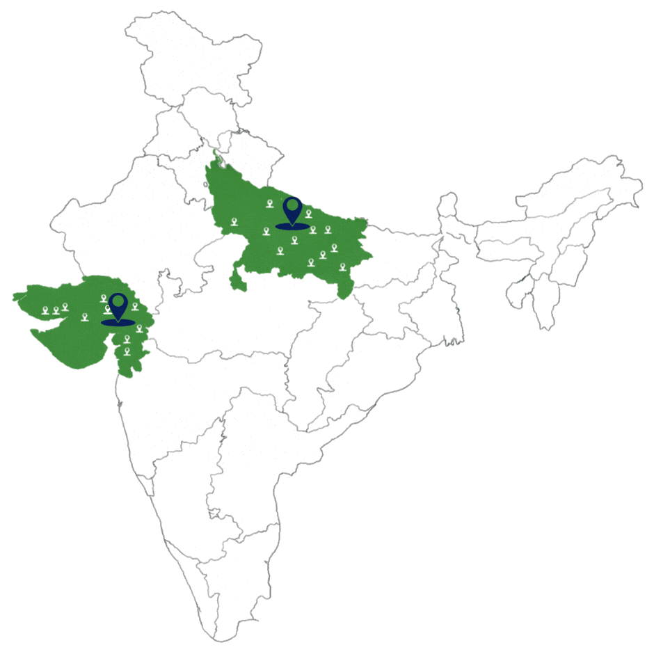 Green Clean presence across Gujarat and Uttar Pradesh